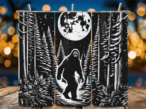 Bigfoot Full Moon Forest Tumbler Design Review