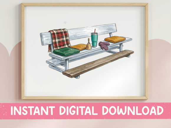Cozy Picnic Bench Watercolor Scene Review