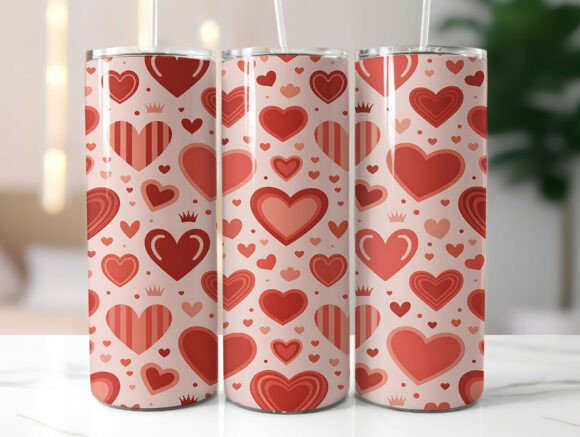 Doodle Heart Valentine 20oz Tumbler Wrap Review