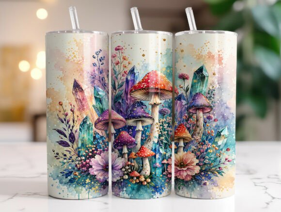 Fantasy Crystal Mushroom Tumbler Wrap Review