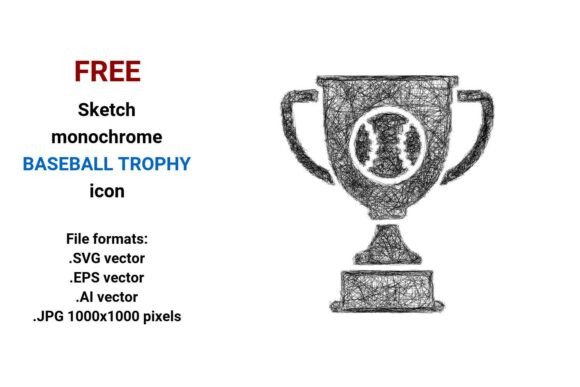 FREE Sketch Baseball Trophy Icon Review