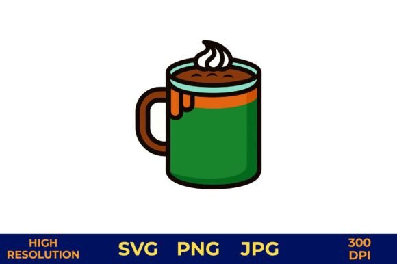Hot Cocoa Mug with Steam Rising Vector Review