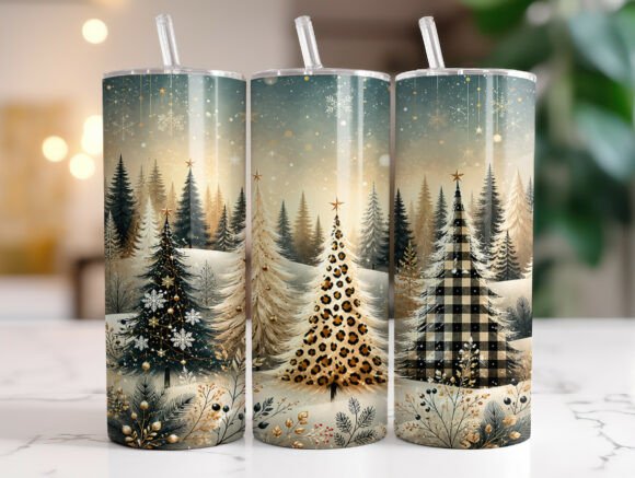 Leopard Print Christmas Trees Tumbler Review