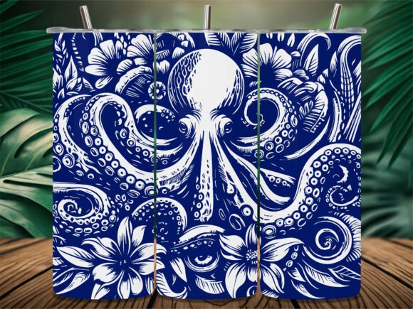 Marine Octopus Floral Art Tumbler: A Designer's Reality Check