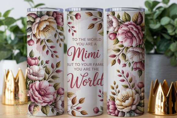 Pink Floral Mimi Quote 20oz Tumbler Wrap Review