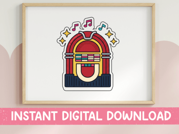 Retro Jukebox Music Sticker Review