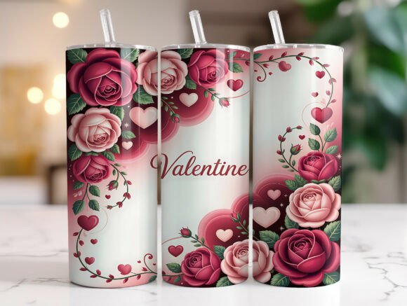 Romantic Roses Valentine Tumbler Wrap Review
