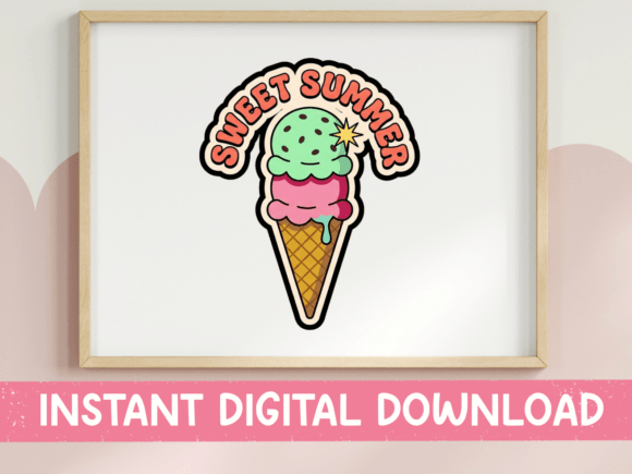 Sweet Summer Ice Cream Cone Art Review