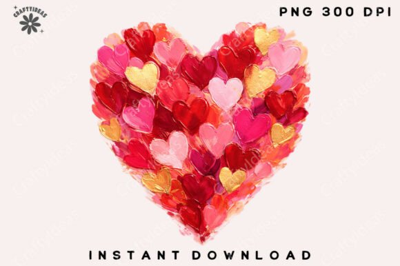 Valentine Day Heart Brushstroke Png Review